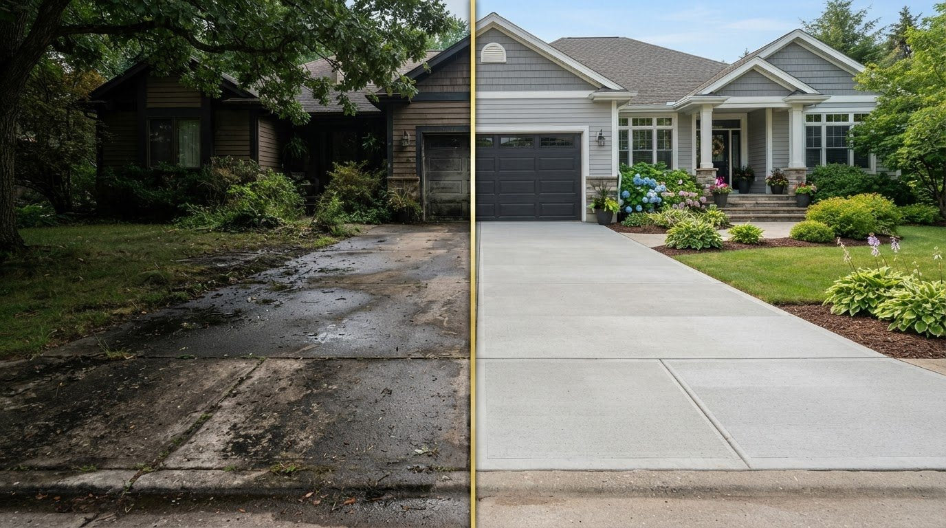 How To Clean Your Driveway and Revive Color