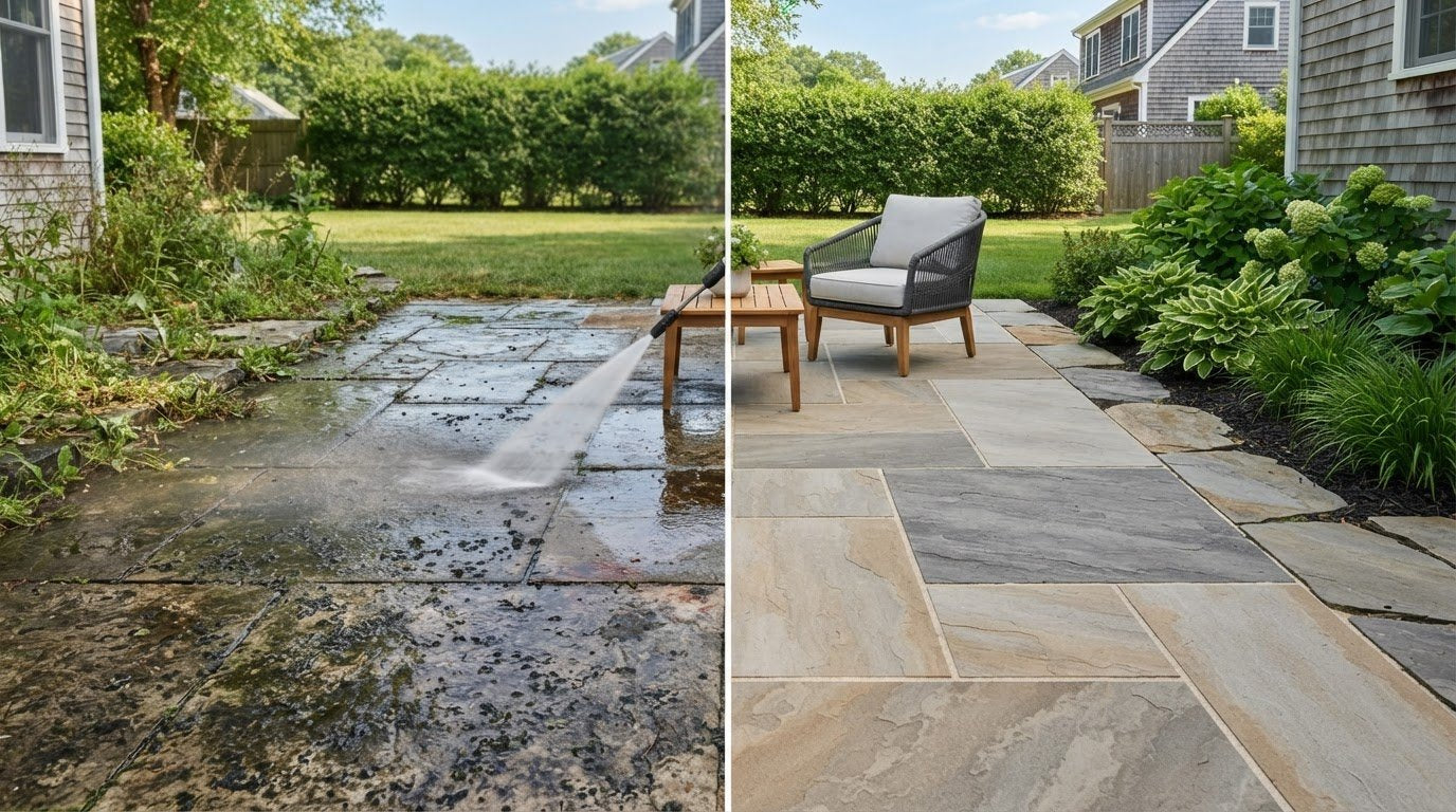 Why Pressure Washing Won't Remove Stains On My Patio