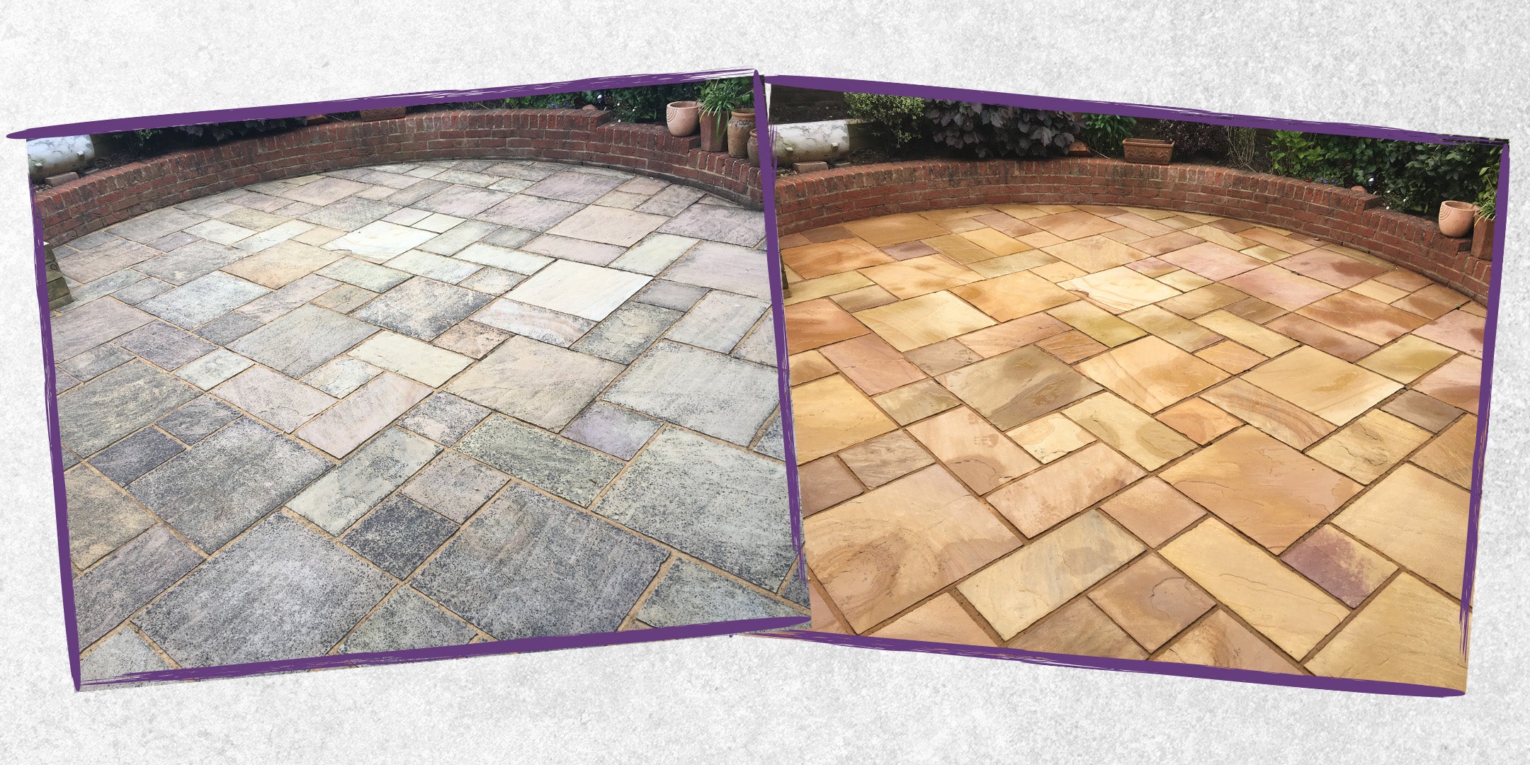 How to remove black lichen from Indian sandstone