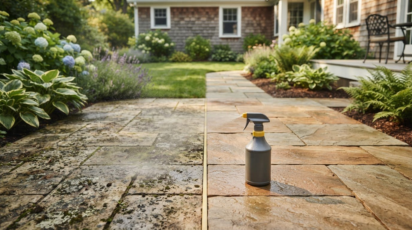 Spray and walk away patio cleaner